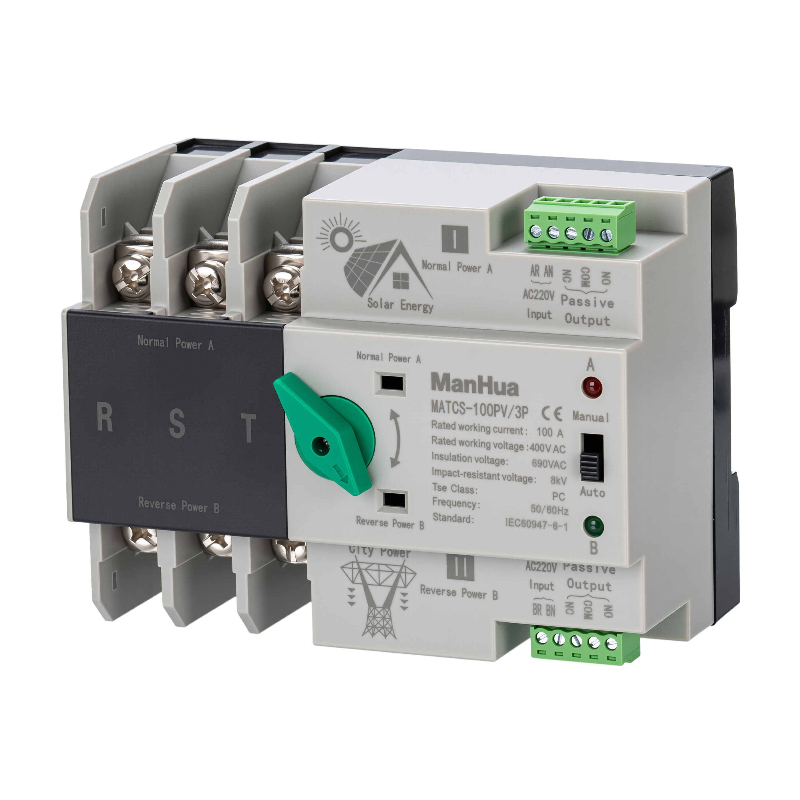 Automatic Transfer Switch MATCS-100PV/3P